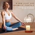 thumbnail image 6 of Funistree Candle Warmer Lamp with Timer Dimmable , Flower Wax Warmer for Jar Candles, Wax Melter for Women Mom Wife, Christmas Home Style, 6 of 8