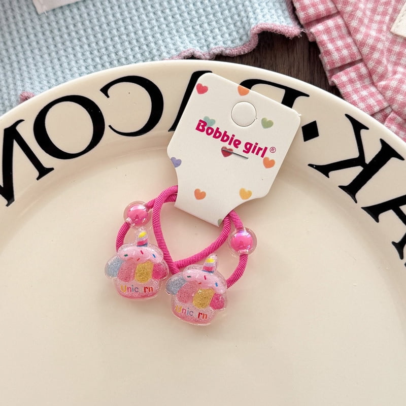 2PCS Lovely Sparkling Rainbow Elastic Hair Bands for Girls Children's Hair Accessories Baby Headwear Ties