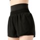 thumbnail image 1 of Gibobby Shorts Deportivo Ropa deportiva de verano, pantalones cortos deportivos de cintura alta 2 en 1, elásticos, de secado rápido, sueltos, para Yoga, gimnasio, pantalones c(Negro, S), 1 of 5
