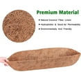 thumbnail image 6 of Casewin 30" Trough Coco Fiber Replacement Liner,Coco Liners for Planters, Natural Coconut Coir Planter, Garden Flower Vegetables Pot for Window Flower Box, 6 of 7