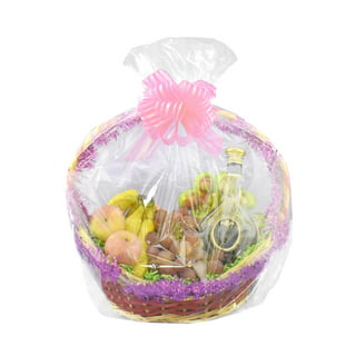 Clear 1.6 Mil Gift Basket Bags - 20W x 24H