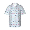 thumbnail image 2 of Picia Rabbit In The Rain Gentle Cotton Regular Fit Short Sleeve Casual Hawaiian Shirt for Men-Medium, 2 of 8