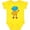 Yellow, variant on Inktastic Cute Robot, Colorful Robot, Funny Robot, Robotics Boys or Girls Baby Bodysuit