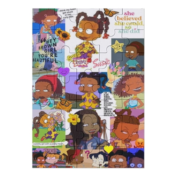 35 PCS Jigsaw Puzzle Rugrats Wooden Puzzle Challenging Game Fun Artwork For Family Friends Gifts