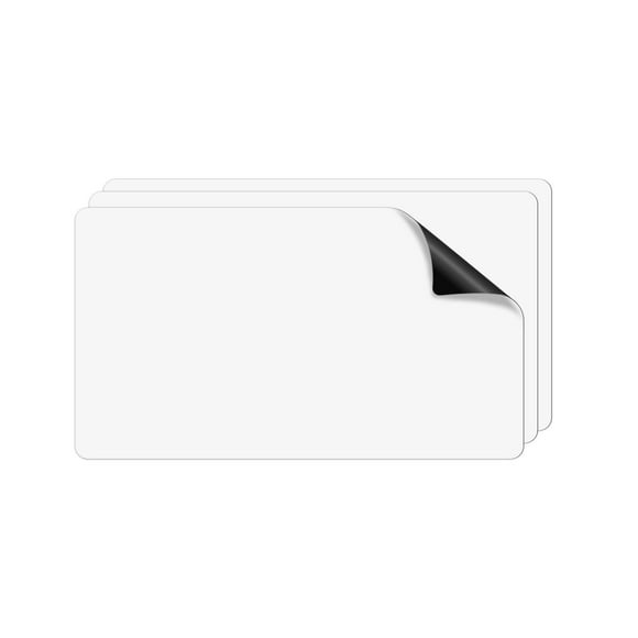 Flexible Magnetic Sheet with Rounded Corners - White, Super Strong & Ideal for Crafts - Commercial Inkjet Printable 12" x 24" x 30 mil (3 Pack)