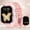 Pink, variant on Smart Watch (receive/make Calls), Full Touch Screen Wireless Call Smart Watch, Information Reminder, Built-in Sports Mode, Sports Fitness Watch, for iPhone Android System