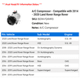 thumbnail image 2 of A/C Compressor - Compatible with 2014 - 2020 Land Rover Range Rover 2015 2016 2017 2018 2019, 2 of 2