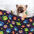 thumbnail image 3 of Yiaed Owls And Hearts Print Dog Blankets-Cat Blanket Washable for Couch Protection,Puppy Blanket, Soft Plush Reversible Throw Furniture Protector-Small, 3 of 8