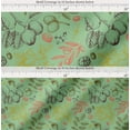 thumbnail image 2 of Soimoi Cotton Cambric Fabric Leaves & Palm Fruits Printed Fabric 1 Yard 56 Inch Wide, 2 of 7