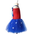 thumbnail image 5 of Dresses For Toddler Girls Summer Independent Day Square Neckline Sleeveless Ball Gown Historical Party Tulle Mesh Princess Outfits Baby Kids Spring Dance Sundress Sizes 10-12 Years, 5 of 7