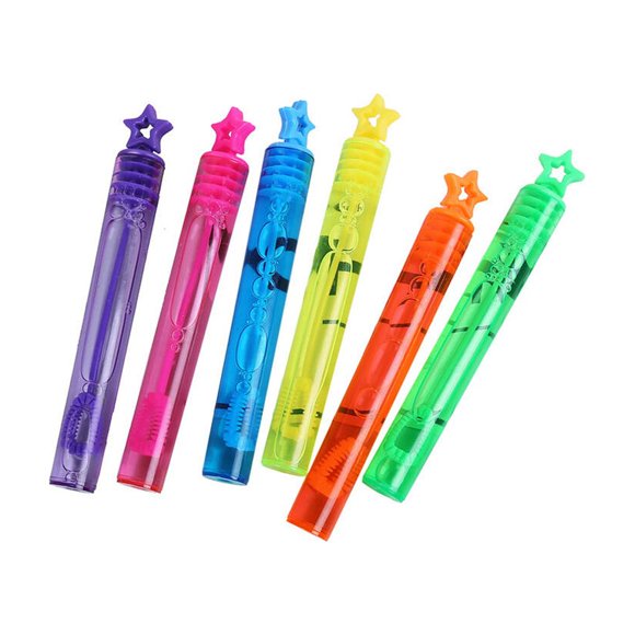 Transemion Bubble Wands Party Favor Portable Baby Toys Toddlers Wedding Party Favor Gifts Children Birthday Wedding Decoration Supply Outdoor Camping Travel Star