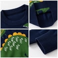 thumbnail image 5 of Gubotare Toddler Boys Fall Sweaters Boys Sweaters Knit Sweater Kids Crew Neck Pullover Toddler Child Casual Top Size 4T 5T (NY1,4-5 Years), 5 of 7