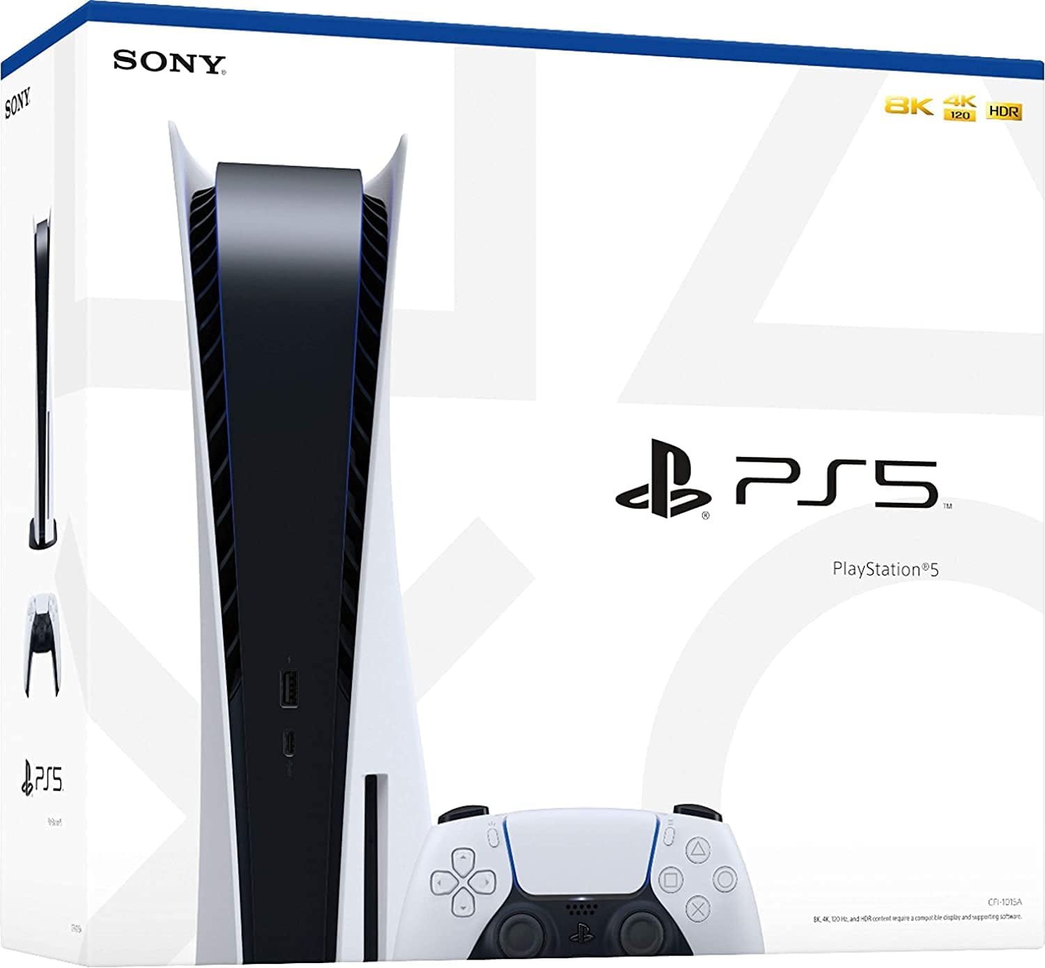 Newest Playstation 5 Disc Version PS5 Console, 4K-TV Gaming, 16GB GDDR6 RAM, 8K Output, WiFi 6, 825GB SSD with LPT Ultra-High Speed HDMI
