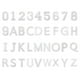 thumbnail image 1 of 72 Pcs Letras y Números Planchar, Parches de Letras A-Z de 1.5 Pulgadas y Parches de Números 0-9 para Ropa Blancos, 1 of 7
