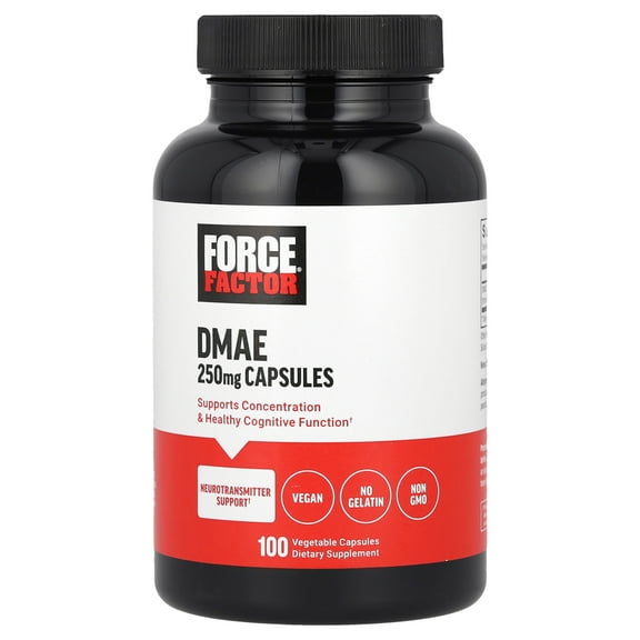 Force Factor DMAE, 250 mg, 100 Vegetable Capsules