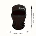 thumbnail image 3 of 1PC Gothic Letter Printed Ski Mask Hip Hop Unisex Balaclava Elastic Breathable Neck Gaiter UV Protection Sunscreen Face Mask Rose, 3 of 6