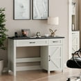 thumbnail image 3 of VEANERWOOD Farmhouse 47" Executive Desk, Computer Desk with Drawers and Storage Cabinet, Workstation Computer Desk for Home Office, Study., 3 of 8