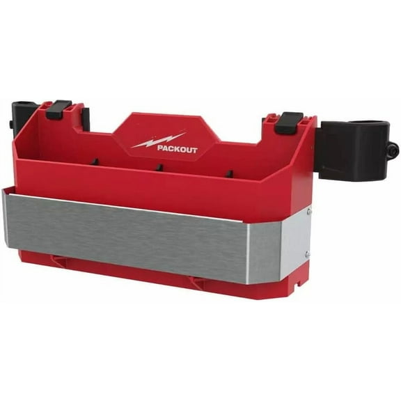 48-22-8602 for Milwaukee PACKOUT Tool Box Caddy Attachment, Length 16.8 in., Red Plastic and Metal
