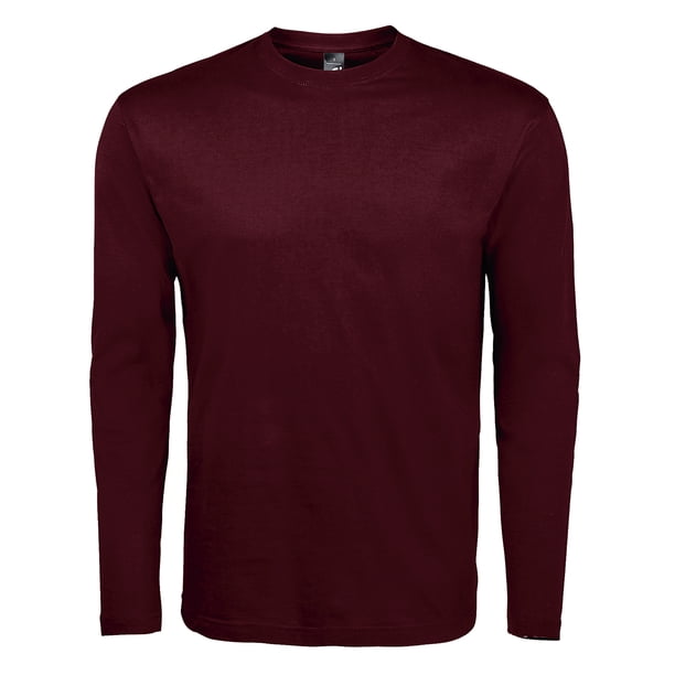 SOLS - Camiseta de manga larga para hombre modelo Monarch (Oxblood)