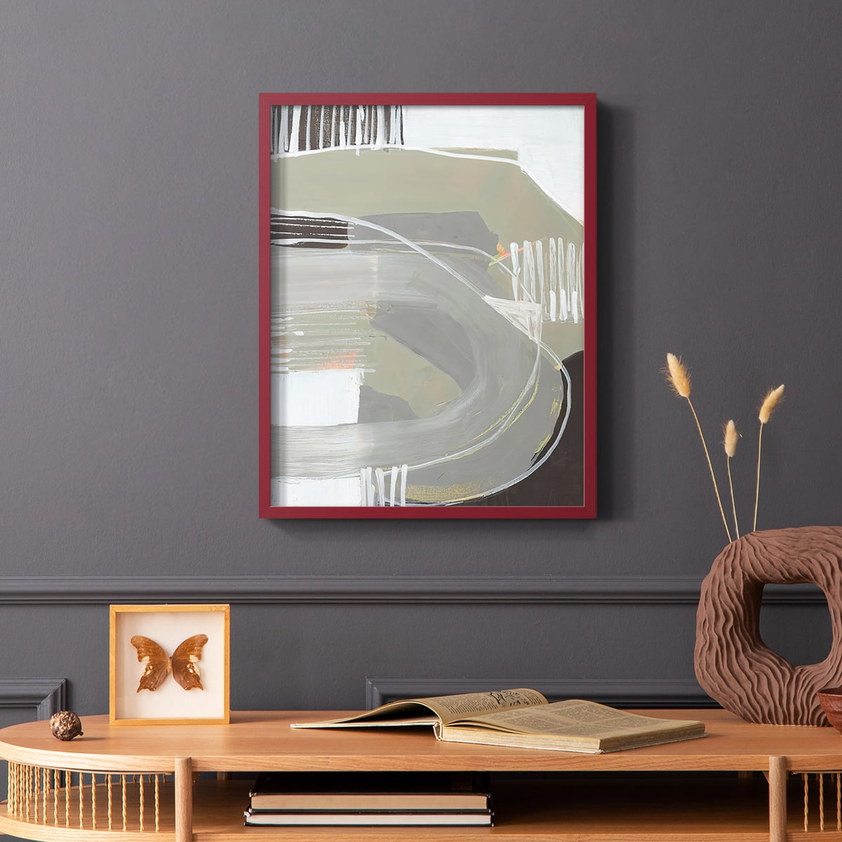 Arching Neutrals I in Paper Solid Wood 11 x 14 Framed Print