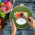 thumbnail image 4 of Guozer Embroidery Kits for Adults, Beginner-Friendly Embroidery Kit: All-Inclusive DIY Starter Set with Hoop, Fabric & Video Tutorial, 4 of 5
