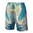 thumbnail image 2 of Yiaed Sunshine Cute Winged Cat Print Men's Swim Trunks with Lining Quick Dry Sports Shorts Beach Shorts Boardshorts-Small, 2 of 5