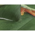 thumbnail image 3 of Ambesonne Green Quilted Coverlet 3 Pcs, Exotic Wild Macro Leaf, King Size, Green, 3 of 4