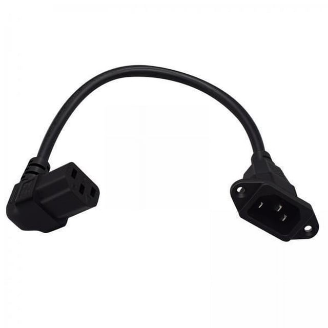 2 Cables C14 A C13, Enchufe C14 A Enchufe C13 Con Orificios Para Tornillos, Duradero, 30cm