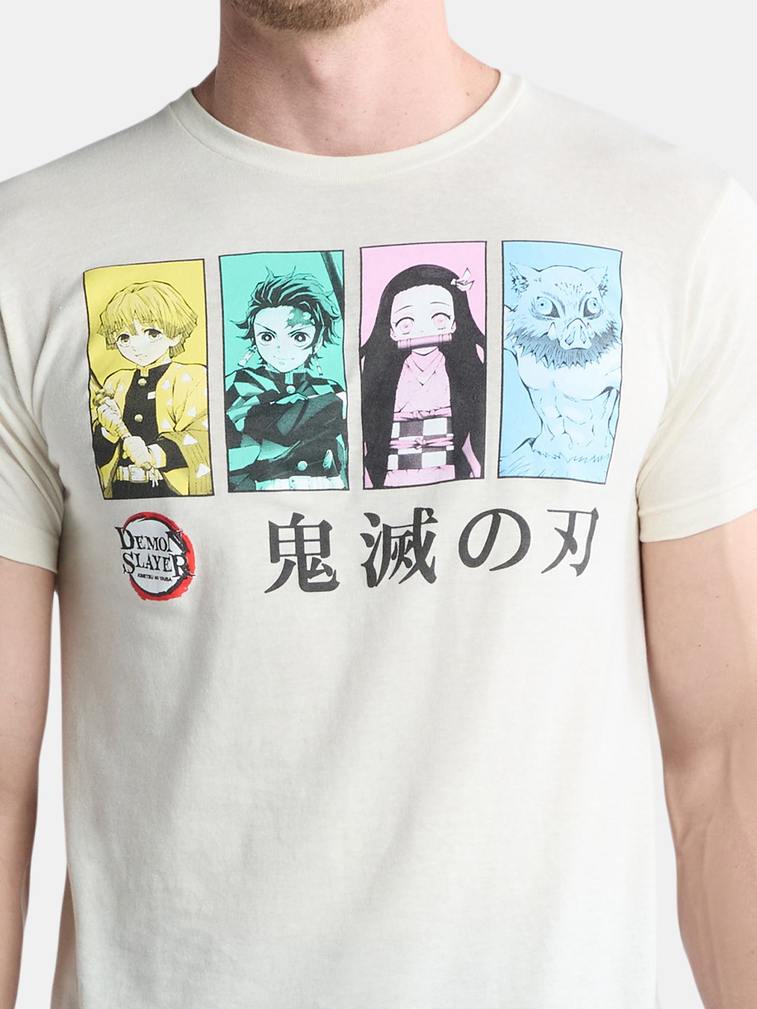 Demon Slayer Men's and Big Men's Graphic Tee with Short Sleeves, Sizes S-3XL