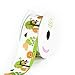 thumbnail image 3 of LUV RIBBONS Satin Jungle Theme Ribbon by Creative Ideas 1-1/2-Inch White, 3 of 3