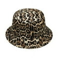 thumbnail image 2 of Daisy Rose Bucket Hat - Unisex Packable Summer Travel Beach Sun Hat - Leopard, 2 of 8