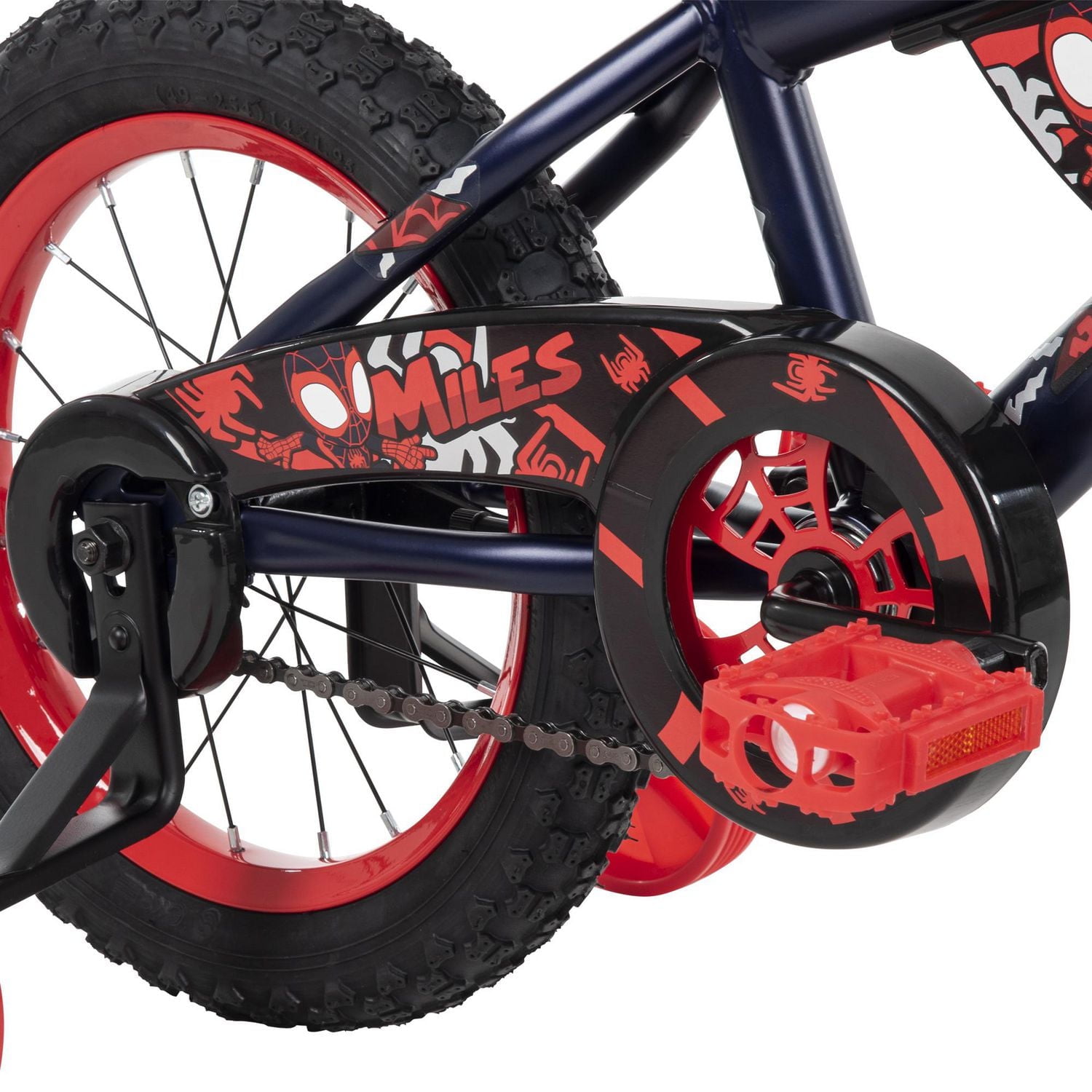 Vélo Enfant 14" Marvel Spiderman - Garçon 3-5 Ans - Bleu Avec Stabilisateurs