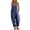 23#R Navy, variant on Linen Jumpsuits for Women Summer Fall Casual Sleeveless Wide Leg Overalls Adjustable Strap Jumpsuit Trendy Beach Vacation Outfit Gray L