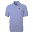 thumbnail image 2 of Men's Cutter & Buck Blue Akron RubberDucks Big & Tall Virtue Eco Pique Stripe Recycled DryTec Polo, 2 of 3