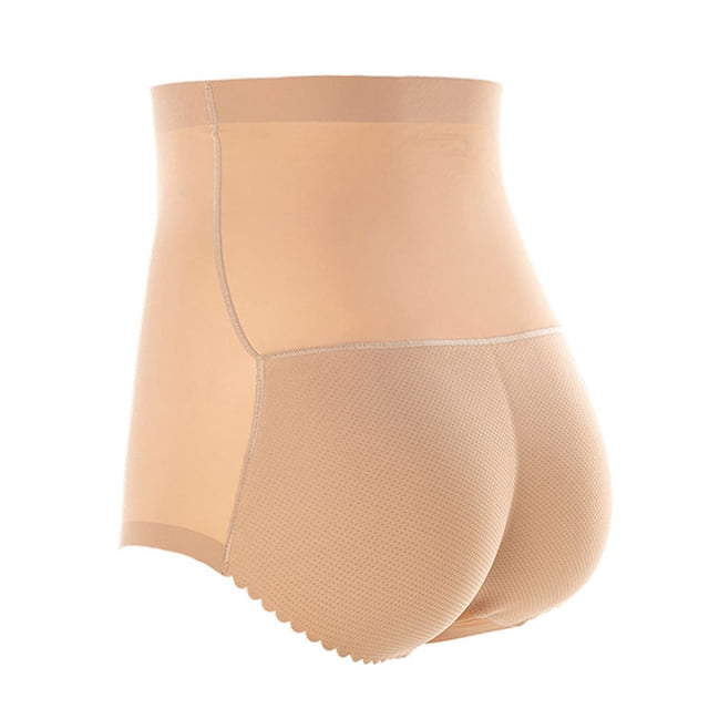 Bragas acolchadas de cadera sin costuras de cintura alta de Color de piel, bragas acolchadas transpirables para realce de trasero, potenciador de cadera para