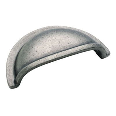 - Solid Brass Cup Pulls 3 in (76 mm) Center-to-Center Weathered Nickel Cabinet Cup Pull