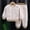 Beige, variant on Toddler 2 Piece Outfits Girls Winter New Long Sleeve Hooded Set Sweater Pocket Round Neck Sweater Long Pants Set Tops and Pants Two-Piece Set Style B-33 Beige 9 Years