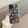 thumbnail image 6 of for iPhone 14 Case, Cute Clear Colorful Love Heart Pattern Wave Case, Bumper TPU Silicone Case for Girl Women for iPhone 14, 6 of 8