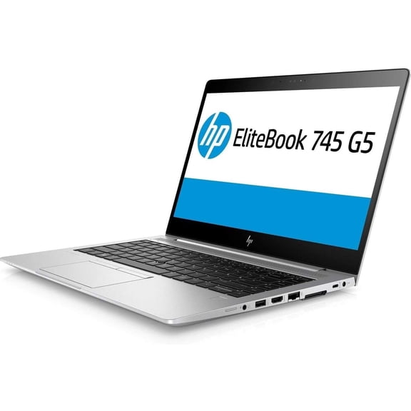 Restored HP EliteBook 745 G5 Laptop, 14", AMD Ryzen 5 Pro-2500, 16GB RAM, 256GB SSD, Windows 11