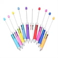 thumbnail image 3 of 10 Uds. BolíGrafo con Cuentas de Repuesto de Cuatro Colores para Negocios DIY, BolíGrafos con Cuentas Bonitos, Rompecabezas, JoyeríA Multicolor, BolíGrafo con Cuentas, 3 of 10