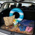 thumbnail image 2 of FOR U DESIGNS Galaxy Koala Camping Print Car Trunk Mat 29" x 39" Durable Cargo Mat Washable Cargo Liner Rear Trunk Liner Non-Slip Vehicle Interior Accessories for Car Van SUV, 2 of 7