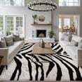 thumbnail image 3 of 5x8 Area Rugs for Living Room, Black White Zebras Non Slip Area Rugs for Kitchen Bedroom Entryway, Vintage Abstract Art Washable Carpet Runner Rug Floor Mats for Bedroom Home Decor, 3 of 8