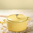 thumbnail image 5 of Non-Stick Enamel Dutch Oven Pot with Lid, Lightweight Ceramic Coated Stockpot for Soup, Stew, All Stovetops, 5 of 6