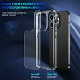 thumbnail image 2 of Jiahe Cover for iPhone 12 Pro, Slim Rubber Transparent Shockproof Case,Anti-fingerprint Soft TPU Bumper Hard PC Anti-Scratch Back Case Cover, clear, 2 of 8