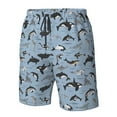thumbnail image 4 of Pofeuu Dolphins Prin Men's Swim Trunks Quick Dry Bathing Suit Swimming Board Shorts Mesh Lining Beach Swimwear-X-Large, 4 of 6