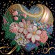 thumbnail image 1 of Diamante pintura 5D DIY parcial especial en forma de taladro flor amor decoración (K152) FLhrweasw Nuevo, 1 of 9