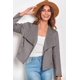 thumbnail image 5 of Abrigo PRETTYGARDEN 2025 Mujer Gamuza Sintética Gris Abierto Talle M, 5 of 9