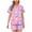 Hot Pink, variant on Easter Day Womens Sets 2 Piece Outfits Novelty Bunny Eggs Printed Pj Shorts Set Holiday Casual Short Sleeve Button Down Sleepwear Outfits Multicolor M