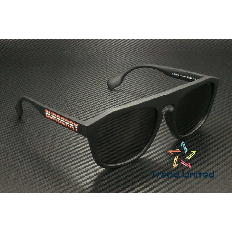 Sunglasses Burberry BE 4396 U 346487 Wren Matte Black Dark Grey 