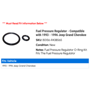 Fuel Pressure Regulator - Compatible with 1993 - 1996 Jeep Grand Cherokee 1994 1995